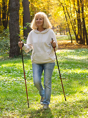 Nordicwalking Frau